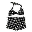 Chic Women's Padded Bikini Set with High-Cut Briefs