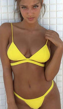 Chic Women's Triangle Bikini Set with Adjustable Straps