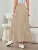 Chic Pleated Maxi Skirt for Everyday Wear