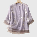 Embroidered Floral Blouse for Special Occasions