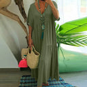 Chic Women's Maxi Dress in Flowing Fabric