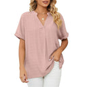 Chic Women's Summer Blouse in Soft Fabrics