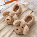 Cozy Plush Animal House Slippers