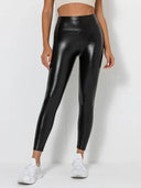 High-Waisted Semi-Shiny Leggings for All-Day Wear