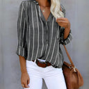 Chic Women's Striped Blouse in Trendy Design