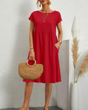Round Neckline Dress for Effortless Style