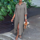Chic Shirt Dress in Stylish Fabric