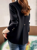 Chic Women's Blazer with Stylish Button Closure