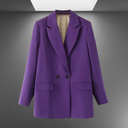 Vintage Inspired Women's Double-Breasted Office Blazer