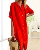 Chic Cotton Shirt Dress for Everyday Style