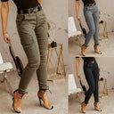 Chic High-Waisted Cargo Trousers
