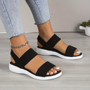 Stretch Sandals in Light Sand Hue