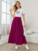 Chic Pleated Maxi Skirt for Everyday Wear