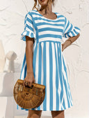 Chic Striped Mini Dress for Effortless Style