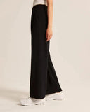 Chic High Waisted Wide Leg Trousers
