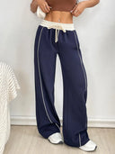Stretchy Wide Leg Jogging Pants for Everyday Wear