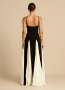 Color Block Spaghetti Strap Maxi Dress