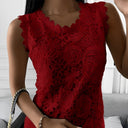 Chic Sleeveless Lace Blouse for All Occasions