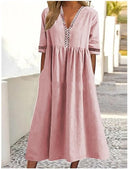 Cotton Midi Dress for Effortless Style
