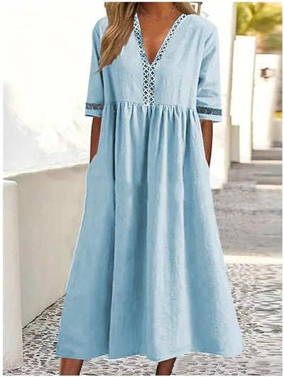 Cotton Midi Dress for Effortless Style