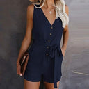 Stylish V-Neck Jumpsuit for Everyday Wear