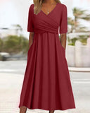 Chic Midi Dress with Tummy Control