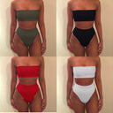 Chic Women's High-Cut Bandeau Bikini Collection