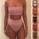 Chic Women's High-Cut Bandeau Bikini Collection