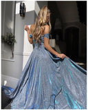Sequined Slit Dress with Tube Top Elegance