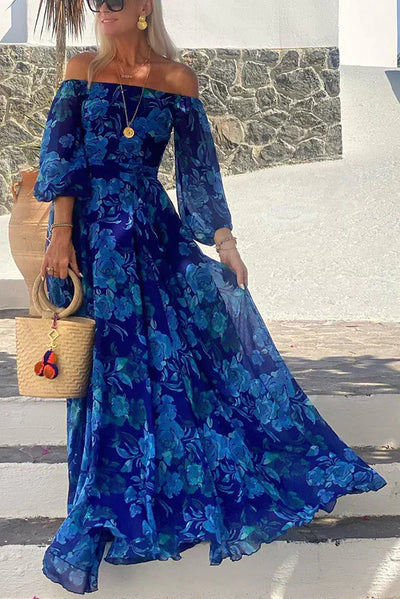 Maxi Dress with Smocked Back Design