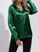 Chic Satin Blouse for Autumn Style