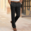 Chic Mid-Rise Straight Leg Trousers