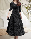 Classic Women's Three-Quarter Sleeve Dress