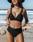 High-Waisted Bikini Set for Stylish Beach Days