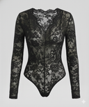 Chic Long Sleeve Lace Bodysuit for Women