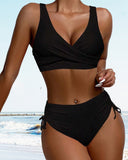 Chic Drawstring Bikini with Back Lacing
