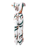 Botanical Print Jumpsuit Dress for Effortless Style