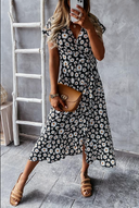 Daisy Pattern Midi Dress for Every Occasion