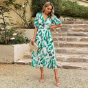 Vintage Lantern Sleeve Dress for Women
