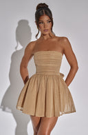 Chic Glittering Gold Dress for Special Occasions