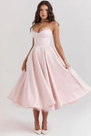 Satin Women's Dress for Elegant Occasions