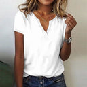 Chic White Short-Sleeve Top for All Events