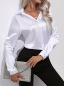Chic Satin Blouse for Autumn Style