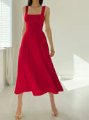 Organic Bamboo Midi Dress for Effortless Style
