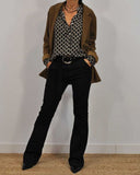 Chic V-Neck Midi Shirt for Everyday Style