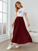 Chic Pleated Maxi Skirt for Everyday Wear