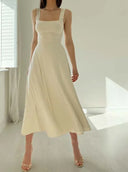 Organic Bamboo Midi Dress for Effortless Style