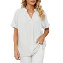 Chic Women's Summer Blouse in Soft Fabrics