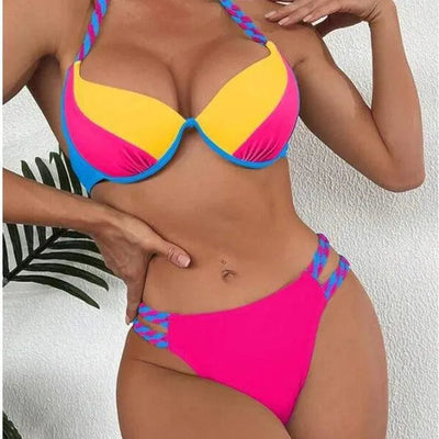 Chic High-Cut Bikini Swimwear Collection
