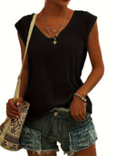 Chic V-Neck T-Shirt for Everyday Wear